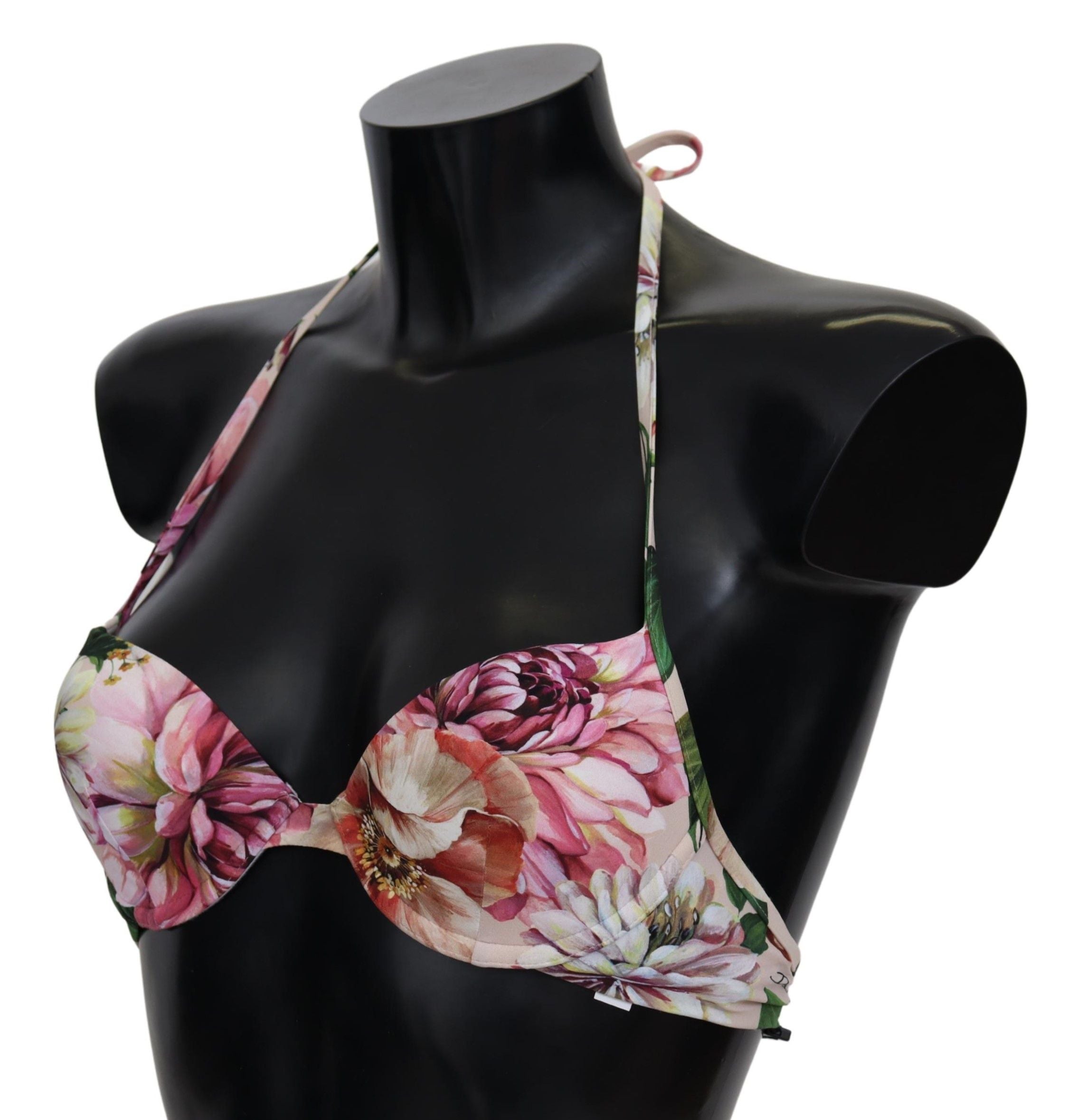Multicolor Floral Swimsuit Beachwear Bikini Tops - it1-xs
