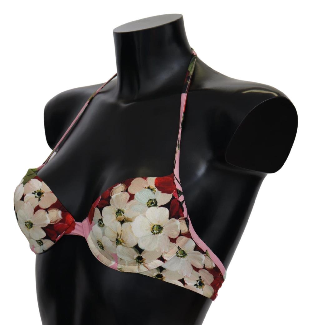 Multicolor Floral Swimsuit Beachwear Bikini Tops - it-xs