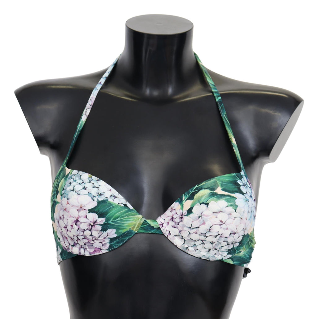 Multicolor Floral Print Beachwear Bikini Tops - it1-xs
