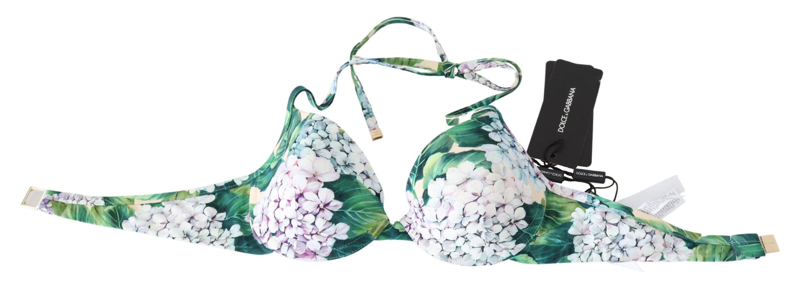 Multicolor Floral Print Beachwear Bikini Tops - it1-xs
