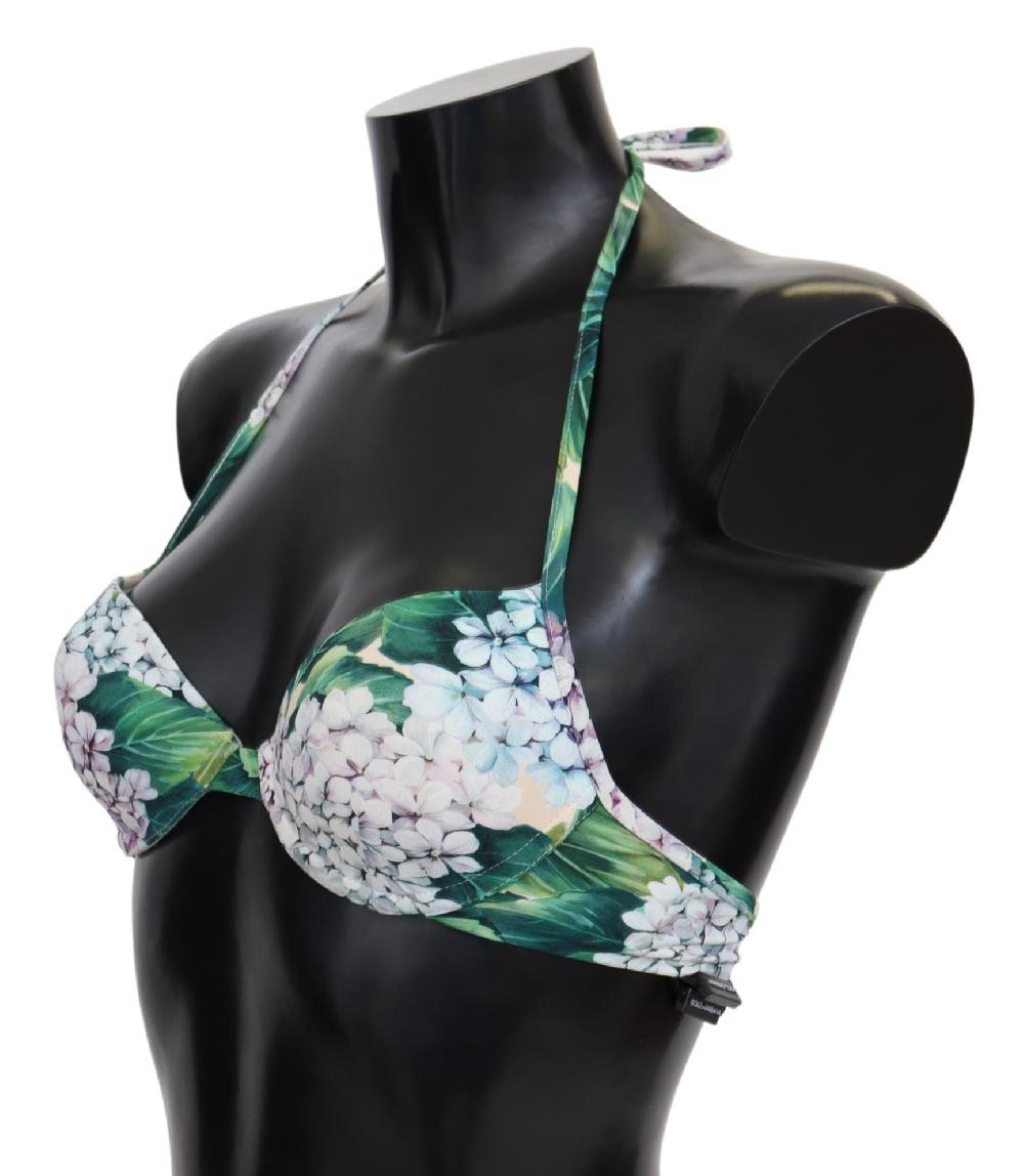Multicolor Floral Print Beachwear Bikini Tops - it1-xs