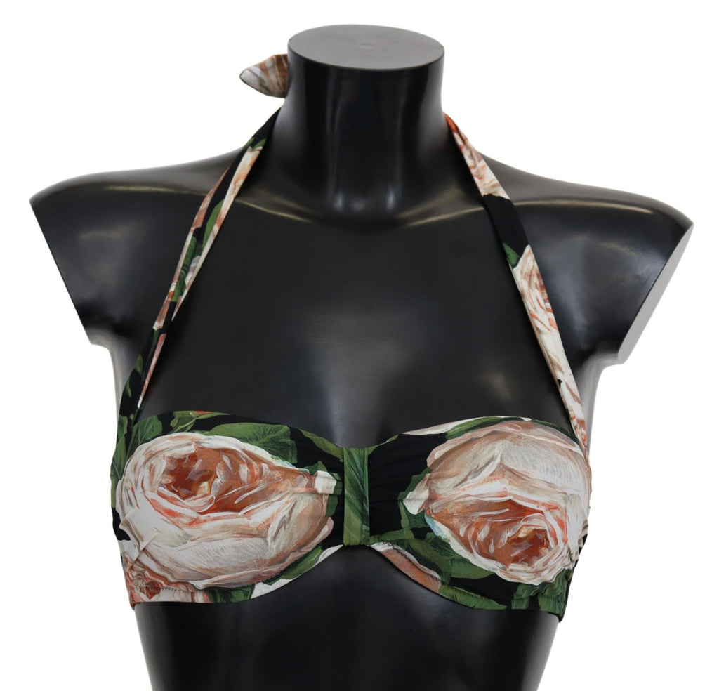 Multicolor Floral Print Beachwear Bikini Tops - it1-xs
