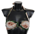 Multicolor Floral Print Beachwear Bikini Tops - it1-xs