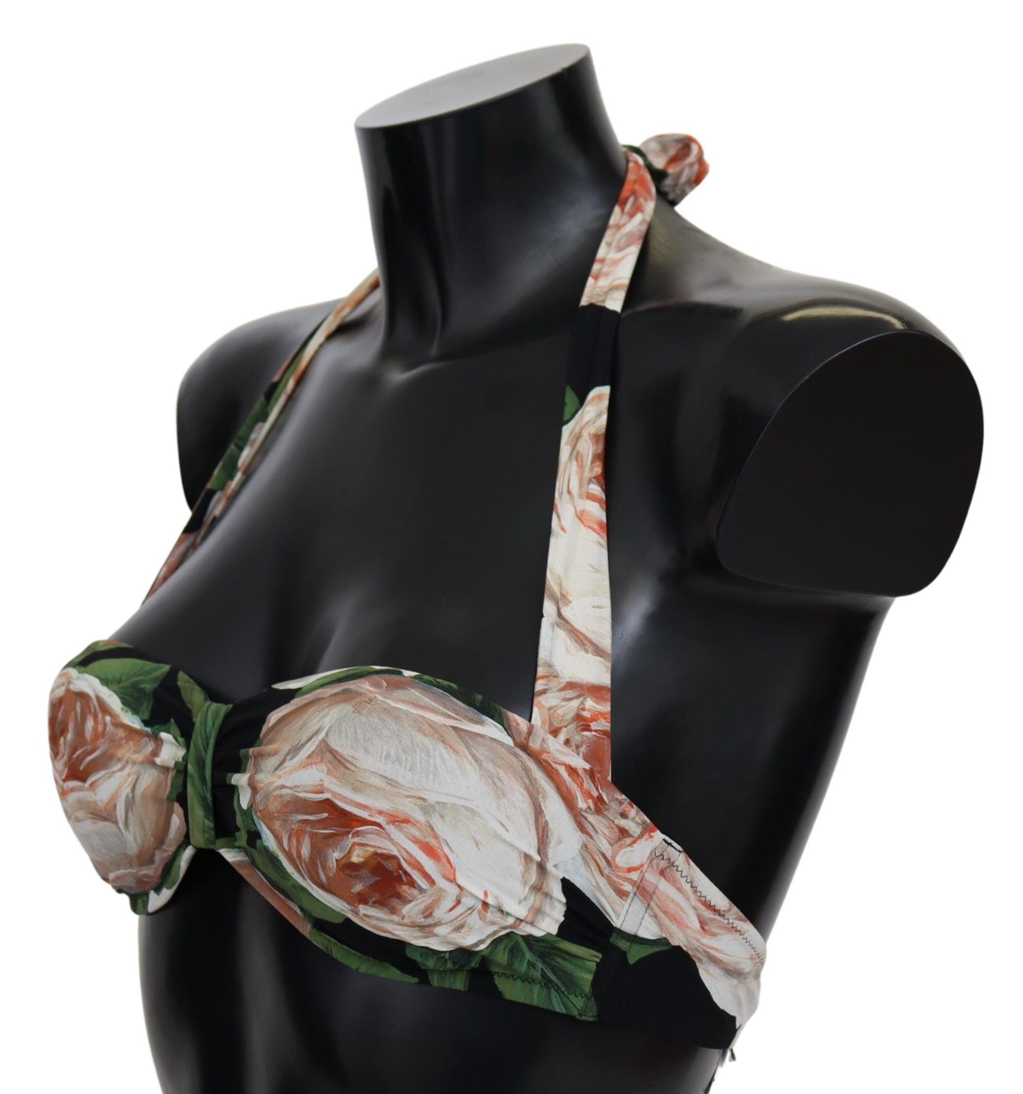Multicolor Floral Print Beachwear Bikini Tops - it1-xs