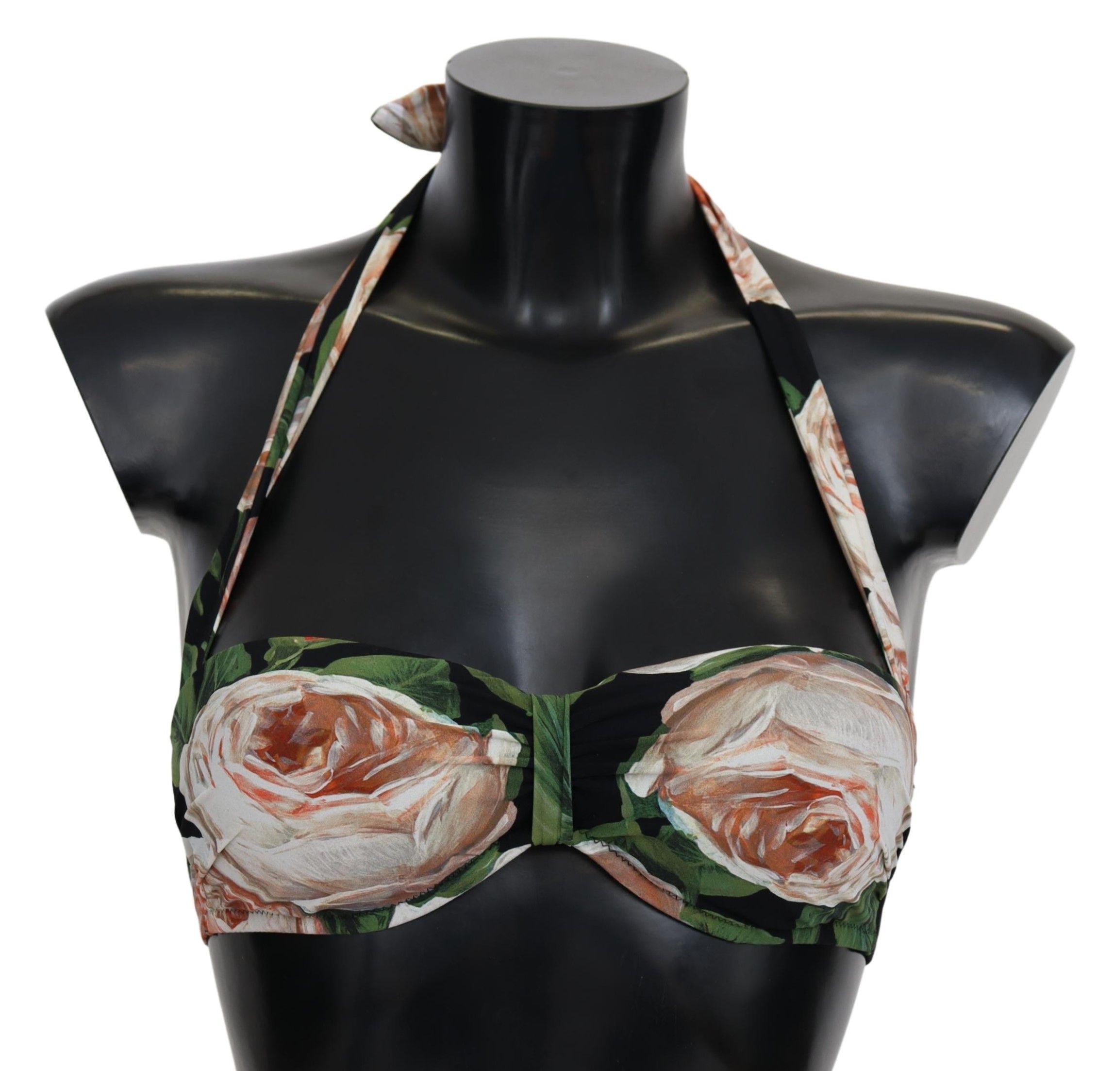 Multicolor Floral Print Beachwear Bikini Tops - it1-xs