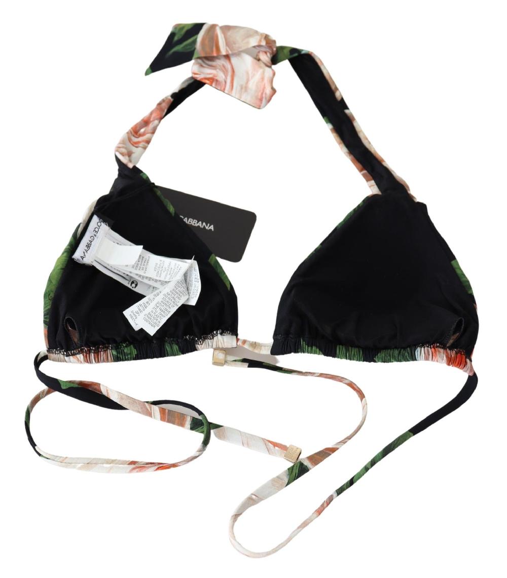 Multicolor Floral Print Beachwear Bikini Tops - it1-xs