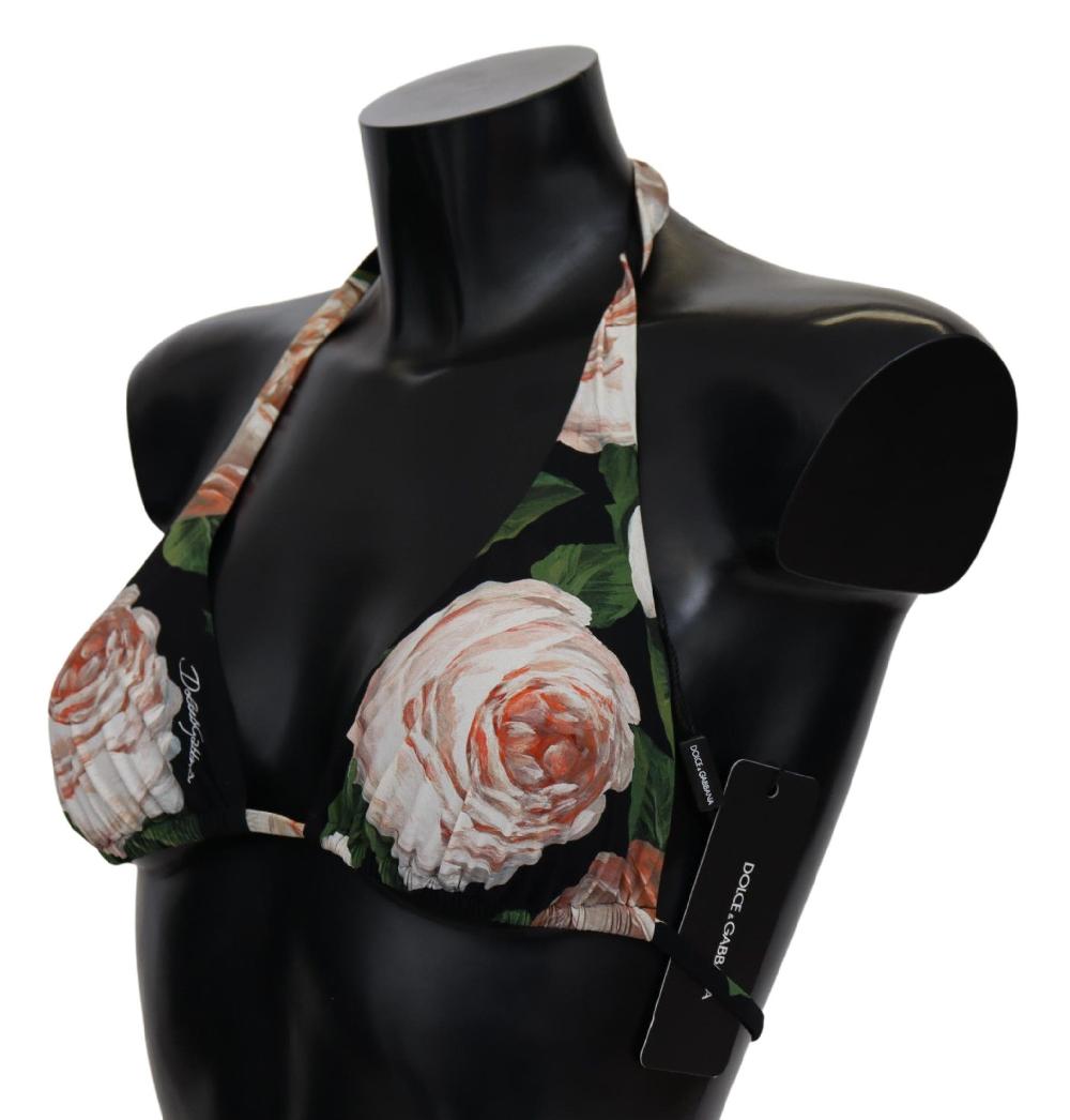 Multicolor Floral Print Beachwear Bikini Tops - it1-xs