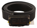 Belt Black Rustic Buckle Waist Belt - 100-cm-40-inches
