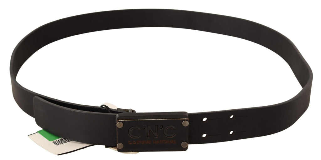 Belt Black Rustic Buckle Waist Belt - 100-cm-40-inches