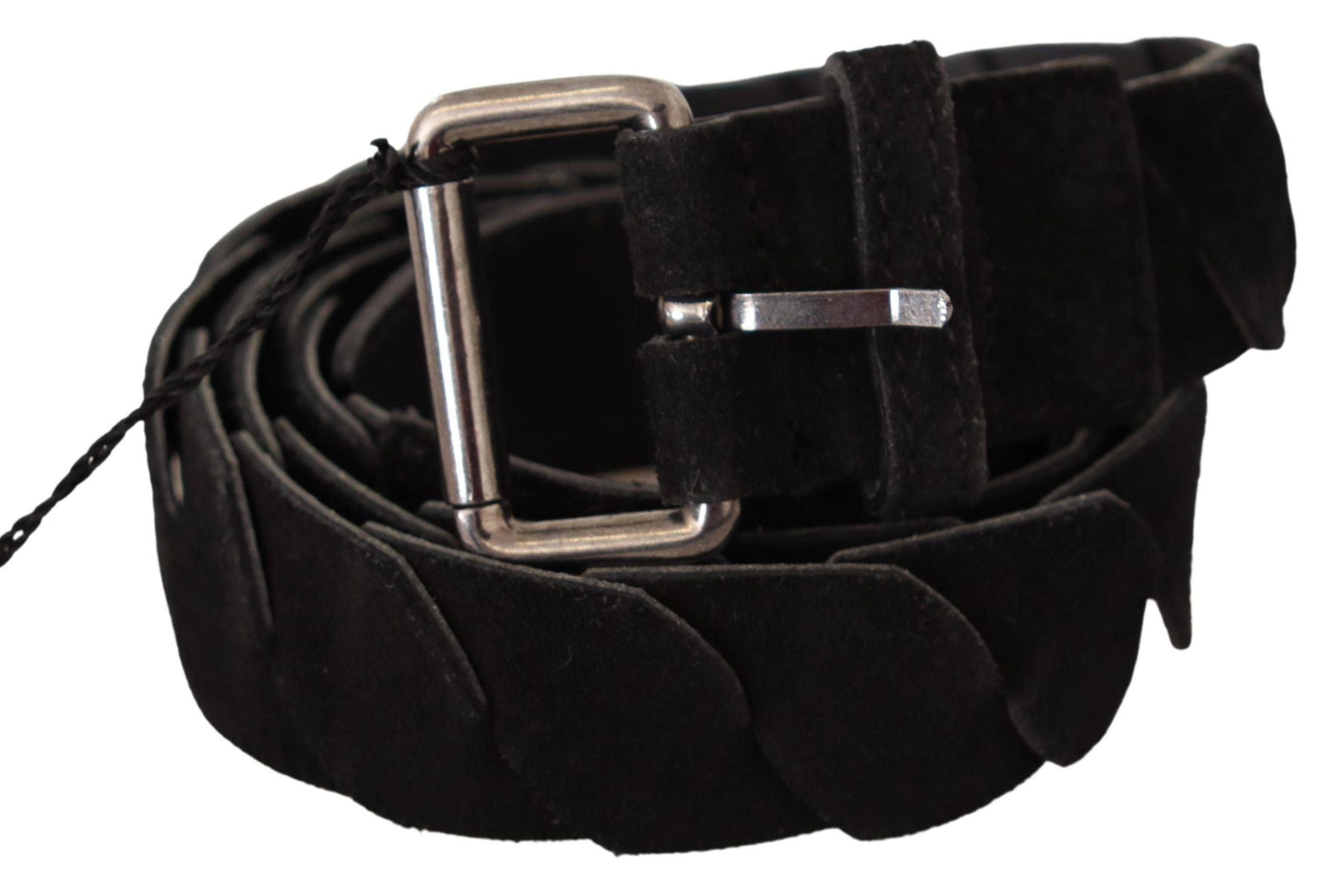 Black WX Silver Tone Buckle Waist Belt - 100-cm-40-inches