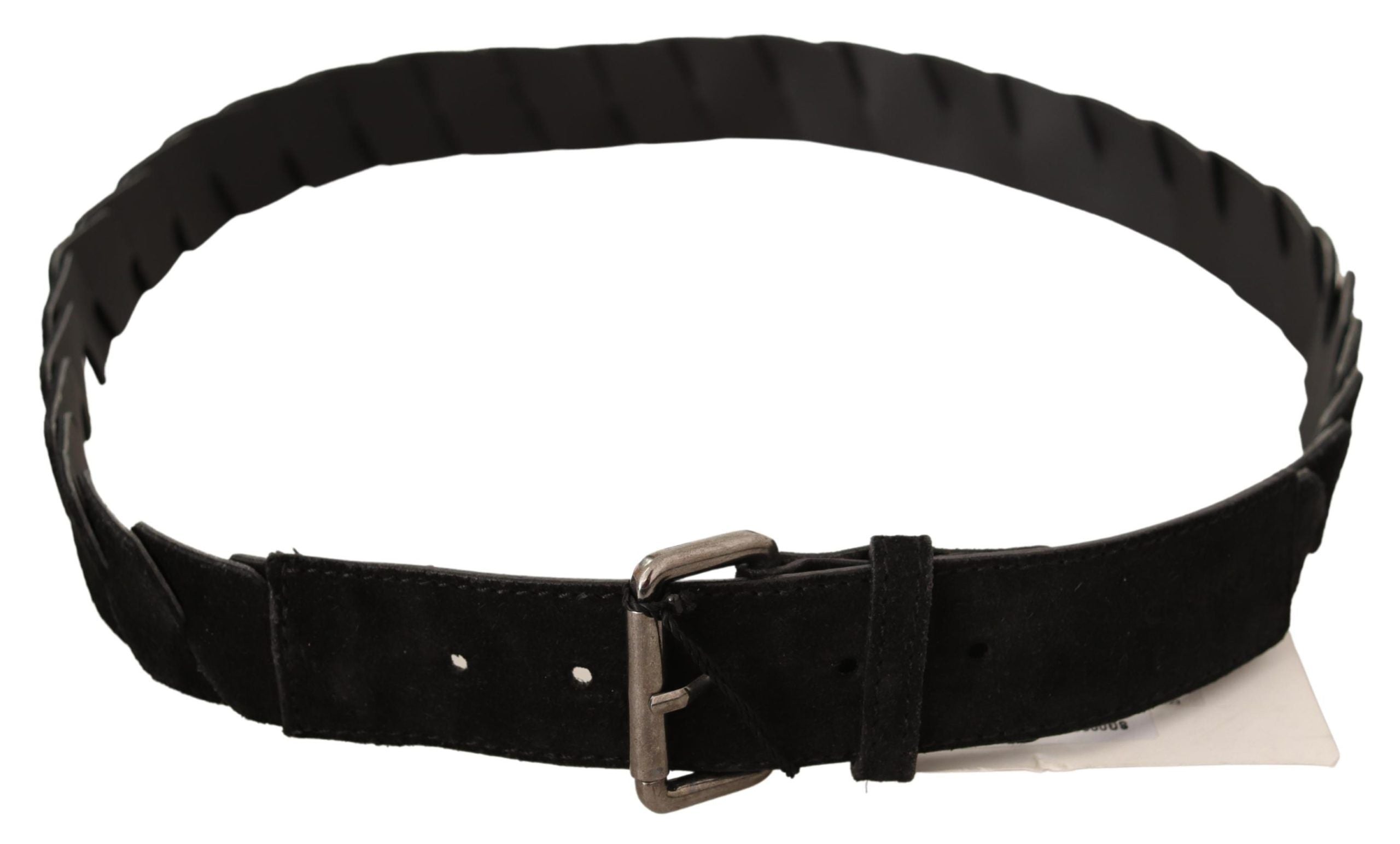 Black WX Silver Tone Buckle Waist Belt - 100-cm-40-inches