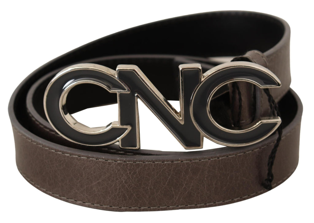 Brown Letter Logo Buckle Belt - 85-cm-34-inches