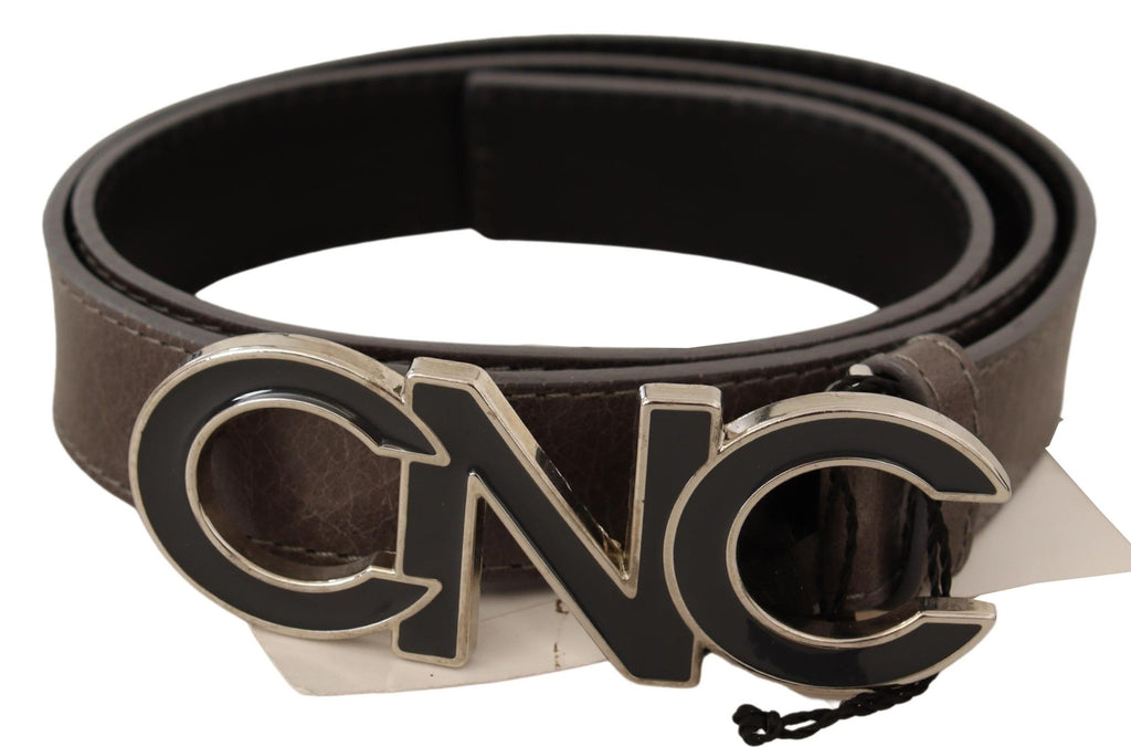 Brown Letter Logo Buckle Belt - 85-cm-34-inches