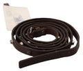 Brown Leather Silver Tone Buckle Belt - 85-cm-34-inches