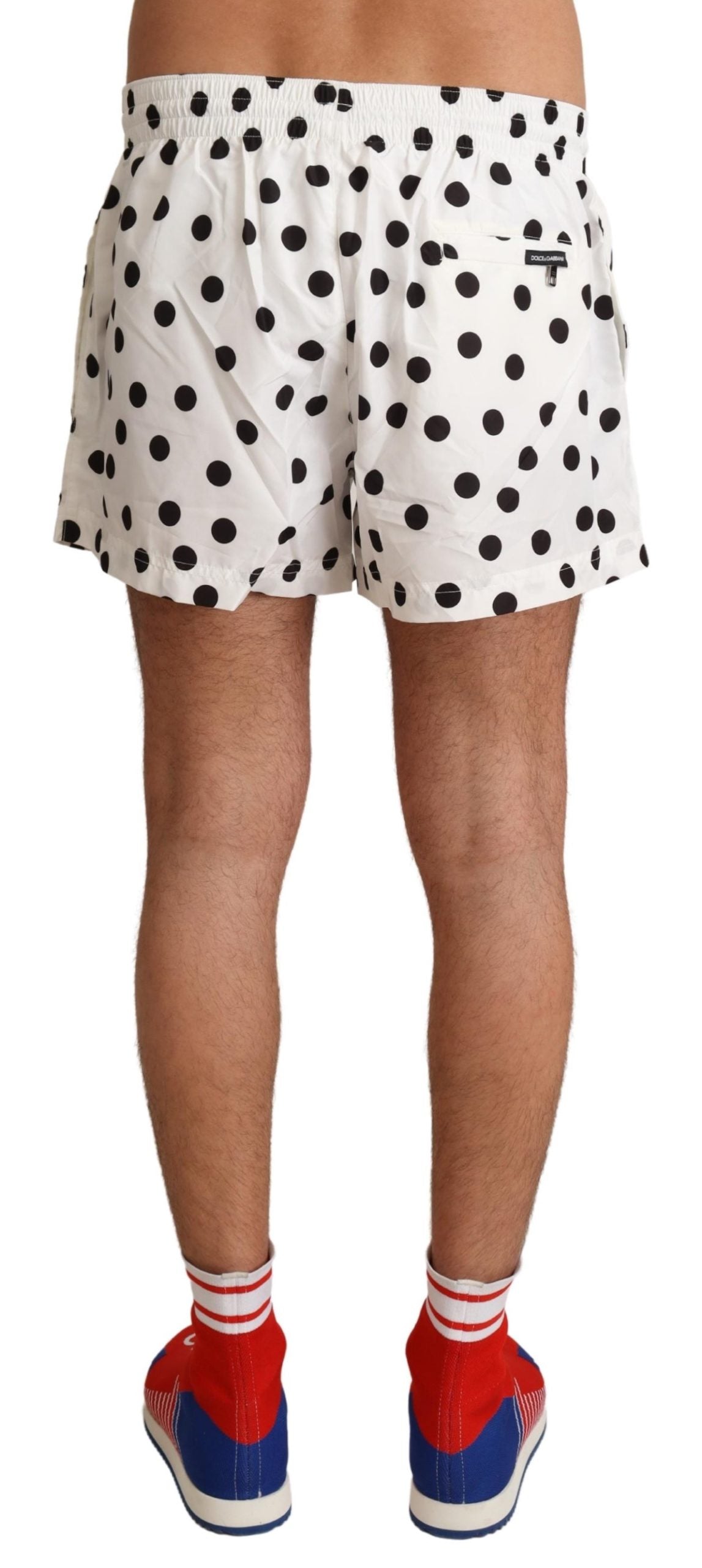 White Polka Dots Beachwear Shorts Swimwear - it6-l
