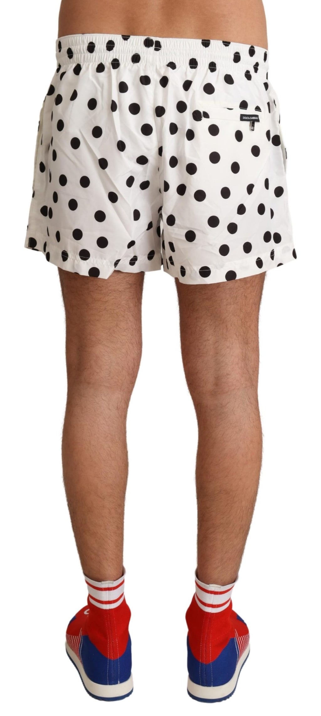 White Polka Dots Beachwear Shorts Swimwear - it6-l