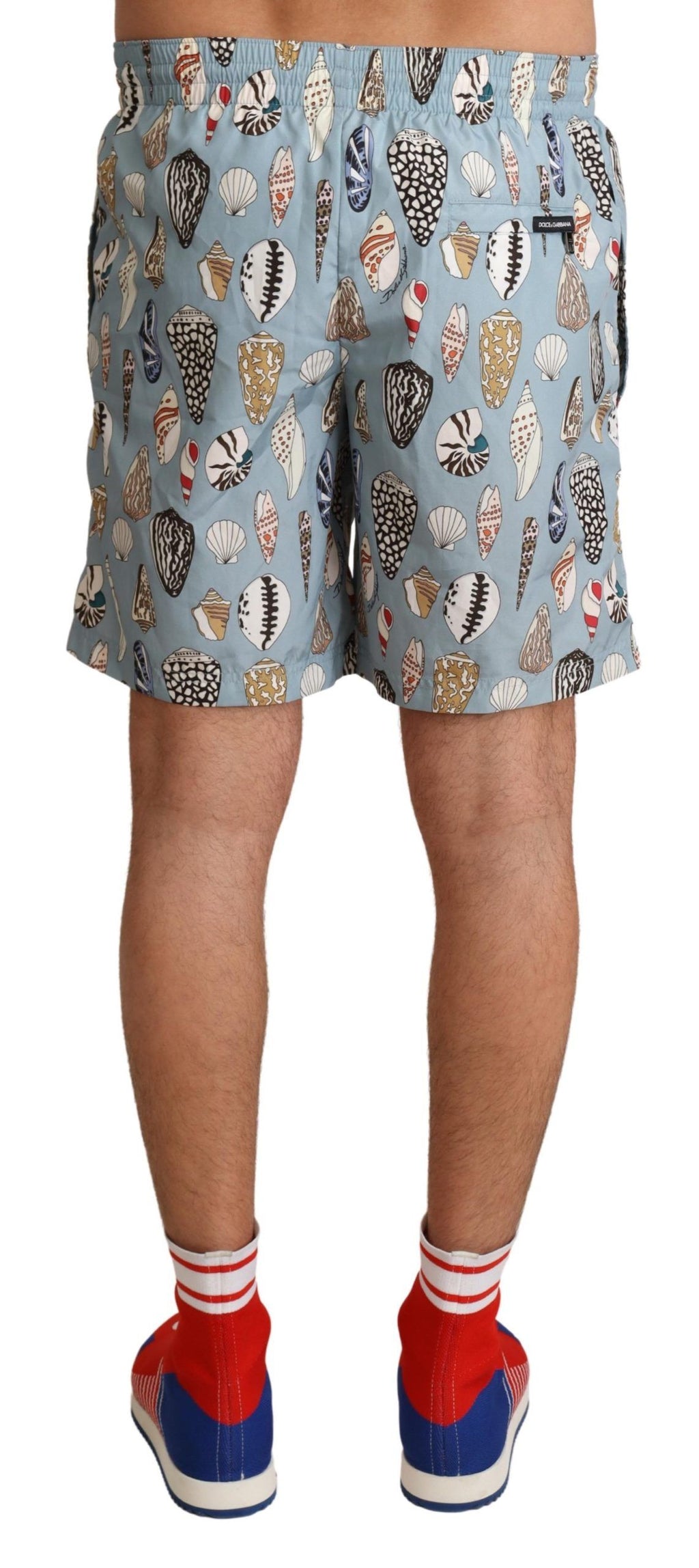 Blue Seashell Beachwear Swimwear Shorts - it3-xs