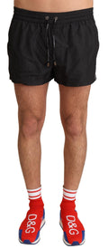Black King Mens Beachwear Swimwear Shorts - it6-l