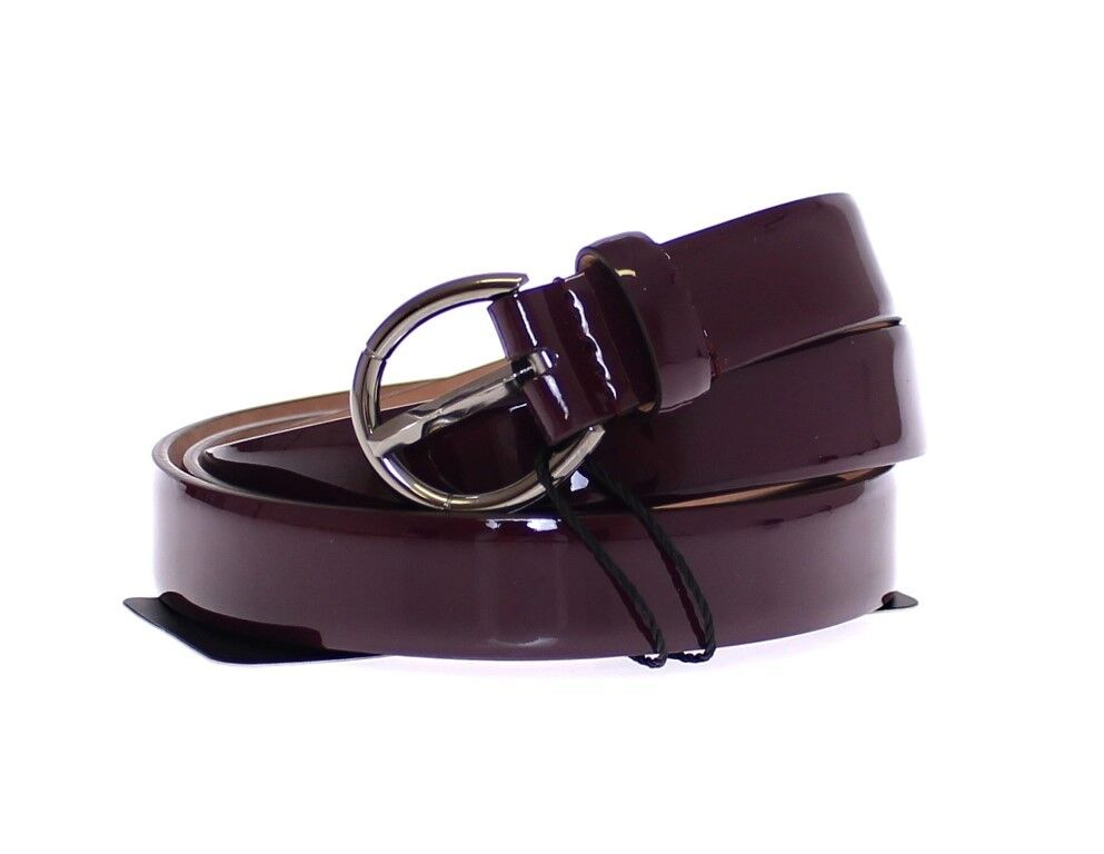 Purple Leather Logo Cintura Belt - 95-cm-38-inches