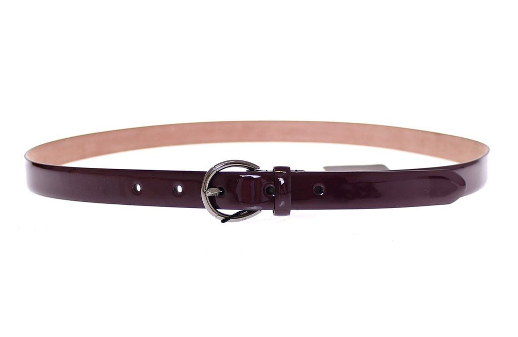 Purple Leather Logo Cintura Belt - 95-cm-38-inches
