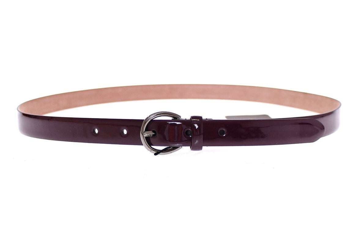 Purple Leather Logo Cintura Belt - 95-cm-38-inches
