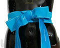 Blue Waist Ribbon Wide Bow Belt - it36-xs
