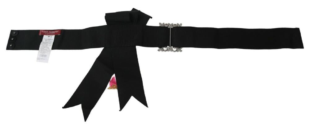 Black Pink Flower Brooch Crystals Cotton Belt - it38-xs
