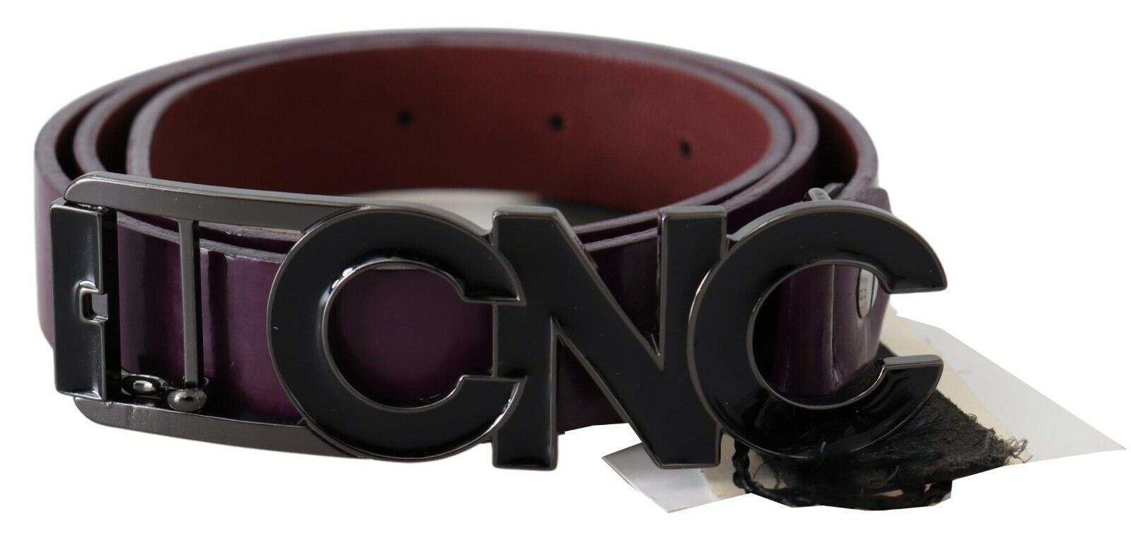 Brown Leather Large Logo Letter Buckle Belt - 85-cm-34-inches