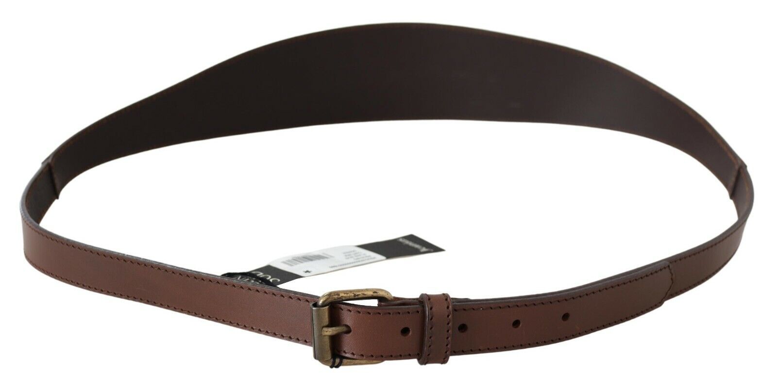 Brown Genuine Leather Rustic Metal Buckle Belt - 95-cm-38-inches
