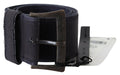 Black Navy Blue Wide Square Rustic Buckle Belt - 70-cm-28-inches