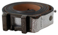 Brown Metallic Silver Leather Belt - 85-cm-34-inches