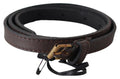 Brown Genuine Leather Skinny Fashion Dark - 75-cm-30-inches