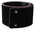Black Leather Wide Waist Studded Women Belt - 85-cm-34-inches