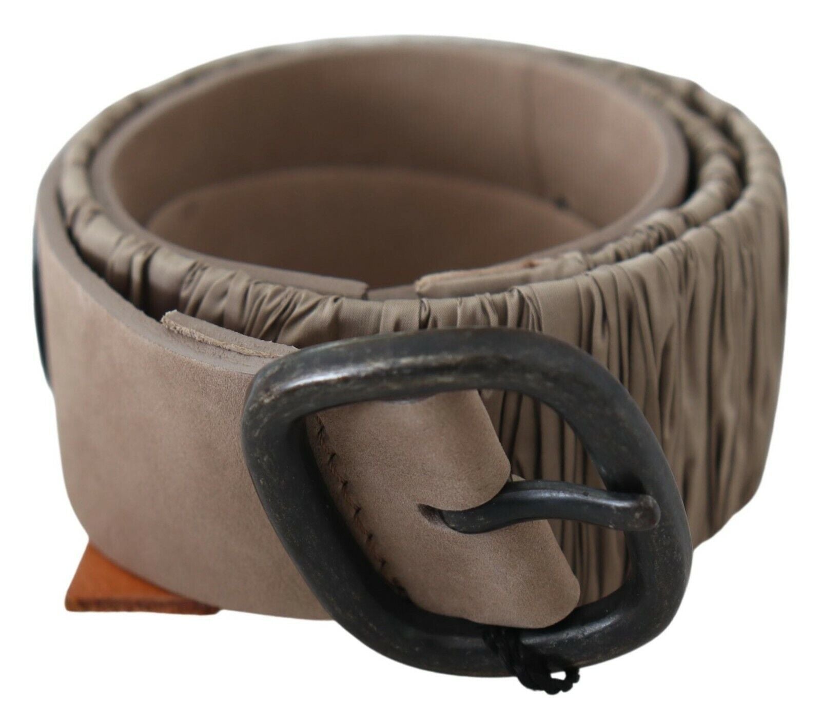 Brown Solid Leather Waist Metal Buckle Belt - 70-cm-28-inches