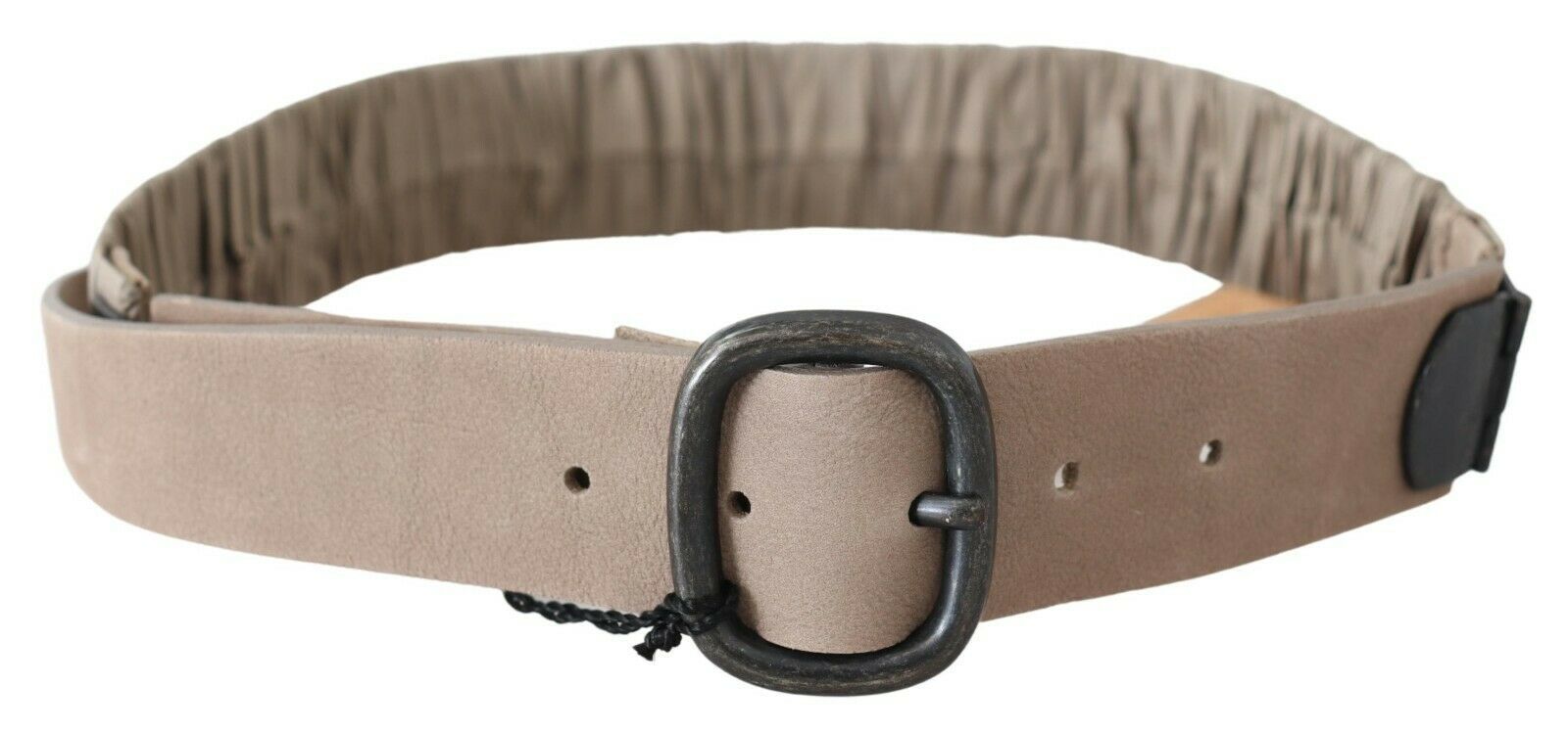 Brown Solid Leather Waist Metal Buckle Belt - 70-cm-28-inches