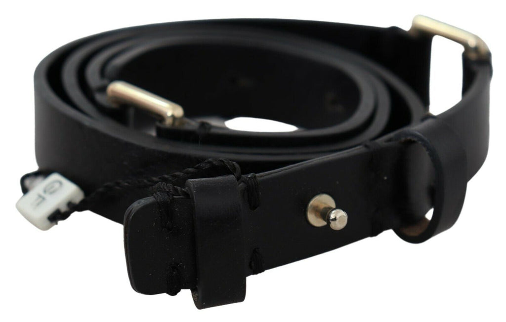 Black Solid Genuine Leather Waist Fashion Belt - 85-cm-34-inches