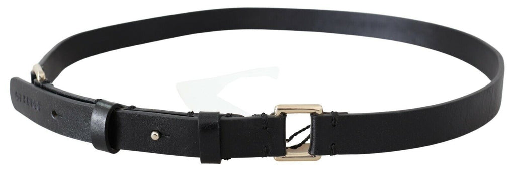 Black Solid Genuine Leather Waist Fashion Belt - 85-cm-34-inches
