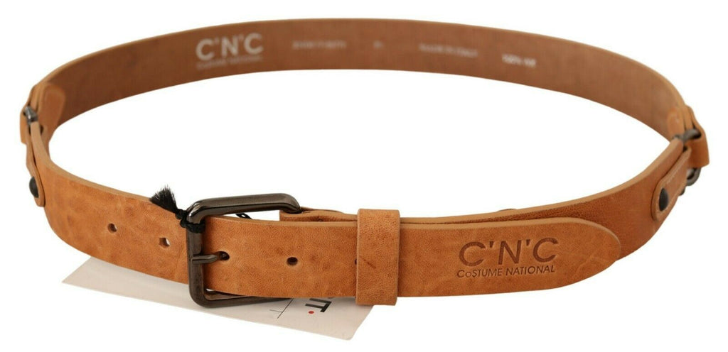 Light Brown Buckle Waist Belt - 85-cm-34-inches