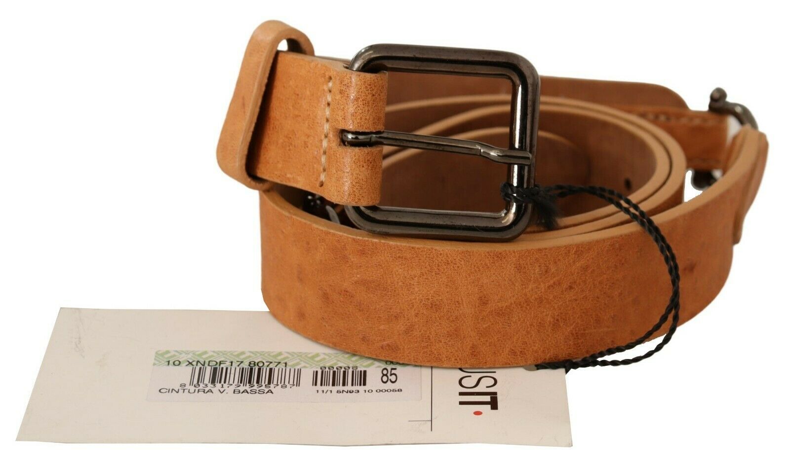 Light Brown Buckle Waist Belt - 85-cm-34-inches