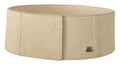 White Waxed Cotton Wide Fashion Belt - 70-cm-28-inches