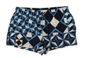 Blue Majolica Print Polyester Swimwear - it4-s