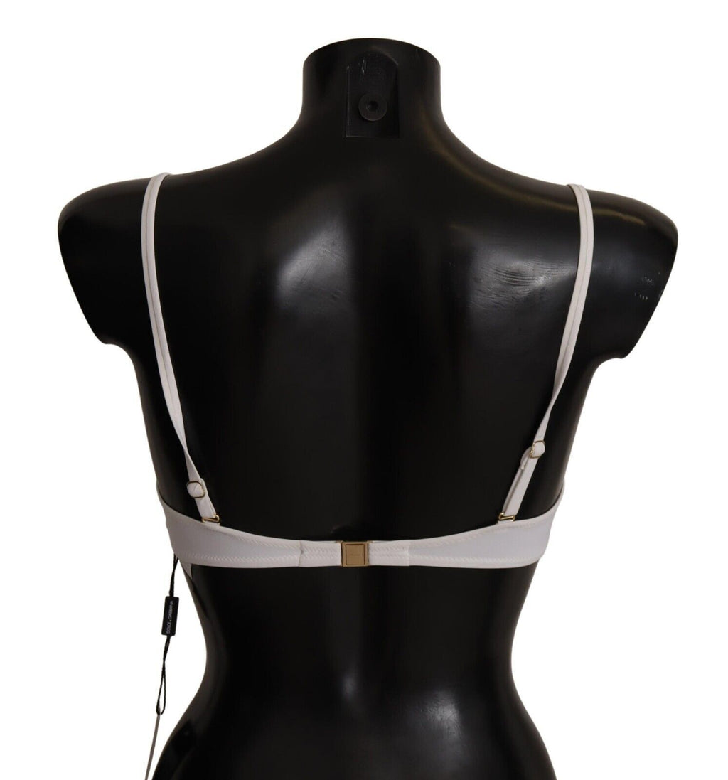 White Nylon Semi Pad Balconnet Bra Underwear - it1-xs