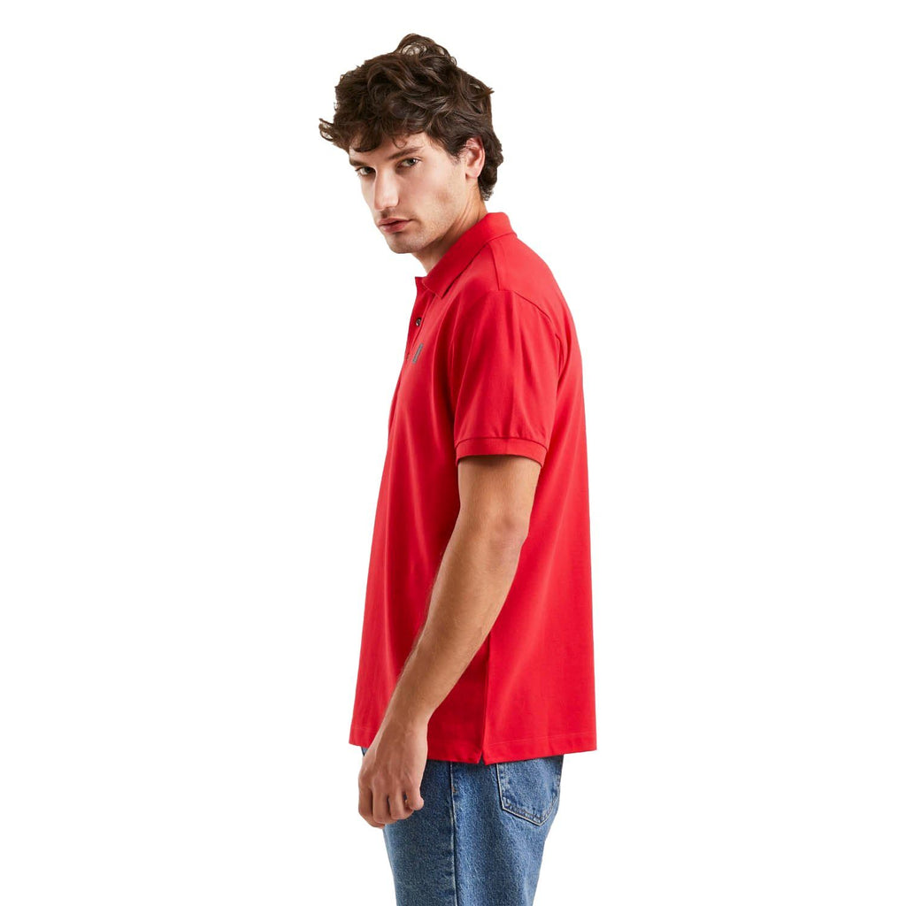 Polo in cotone rosso - XS