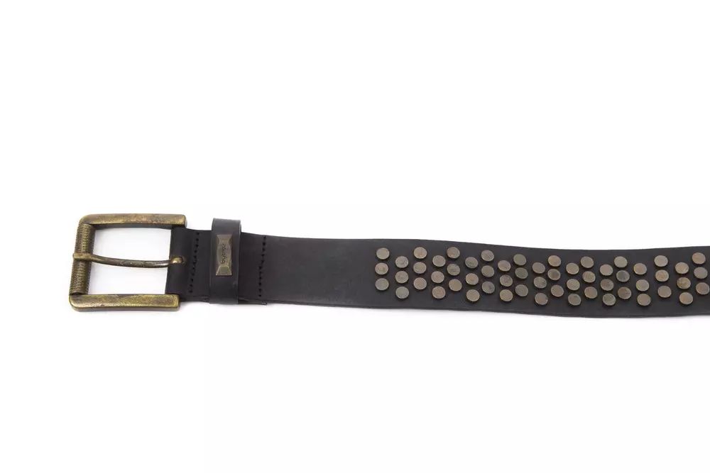 Black Leather Belt - s