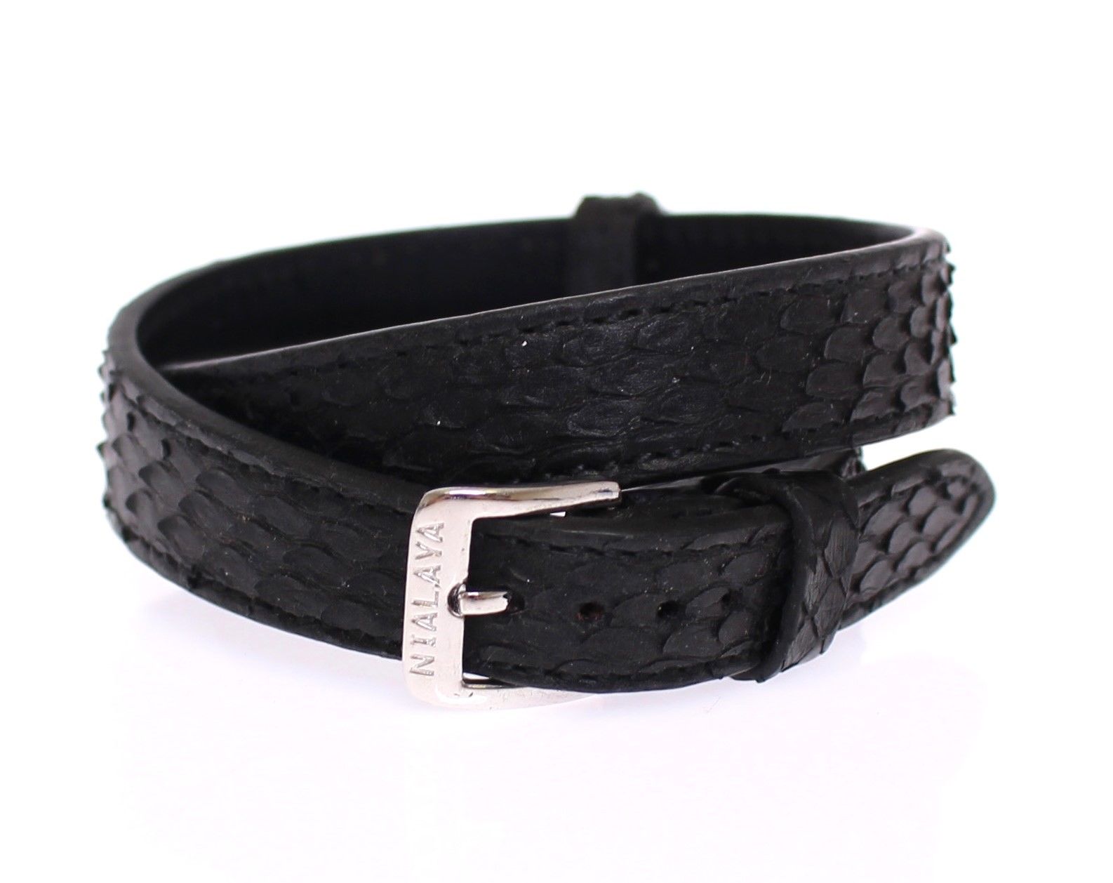 Snakeskin CZ LOVE 925 Silver Bracelet - m