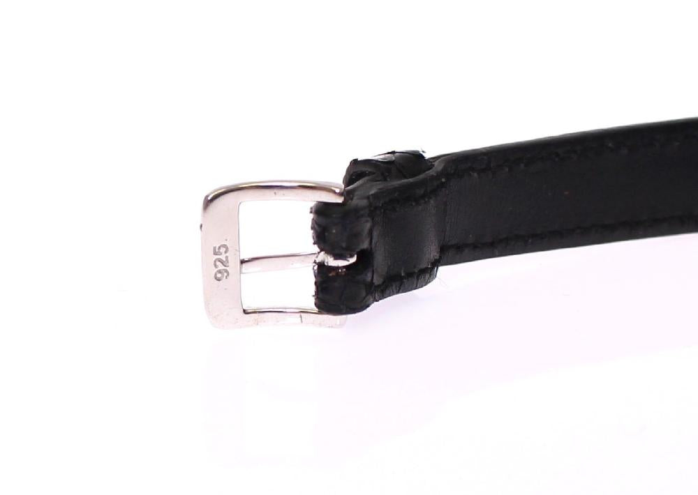 Snakeskin CZ LOVE 925 Silver Bracelet - m