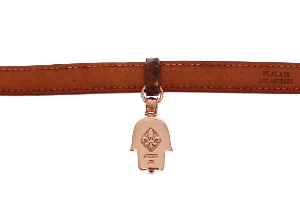 CZ Hamsa Eye 18K Gold 925 Silver Bracelet - s