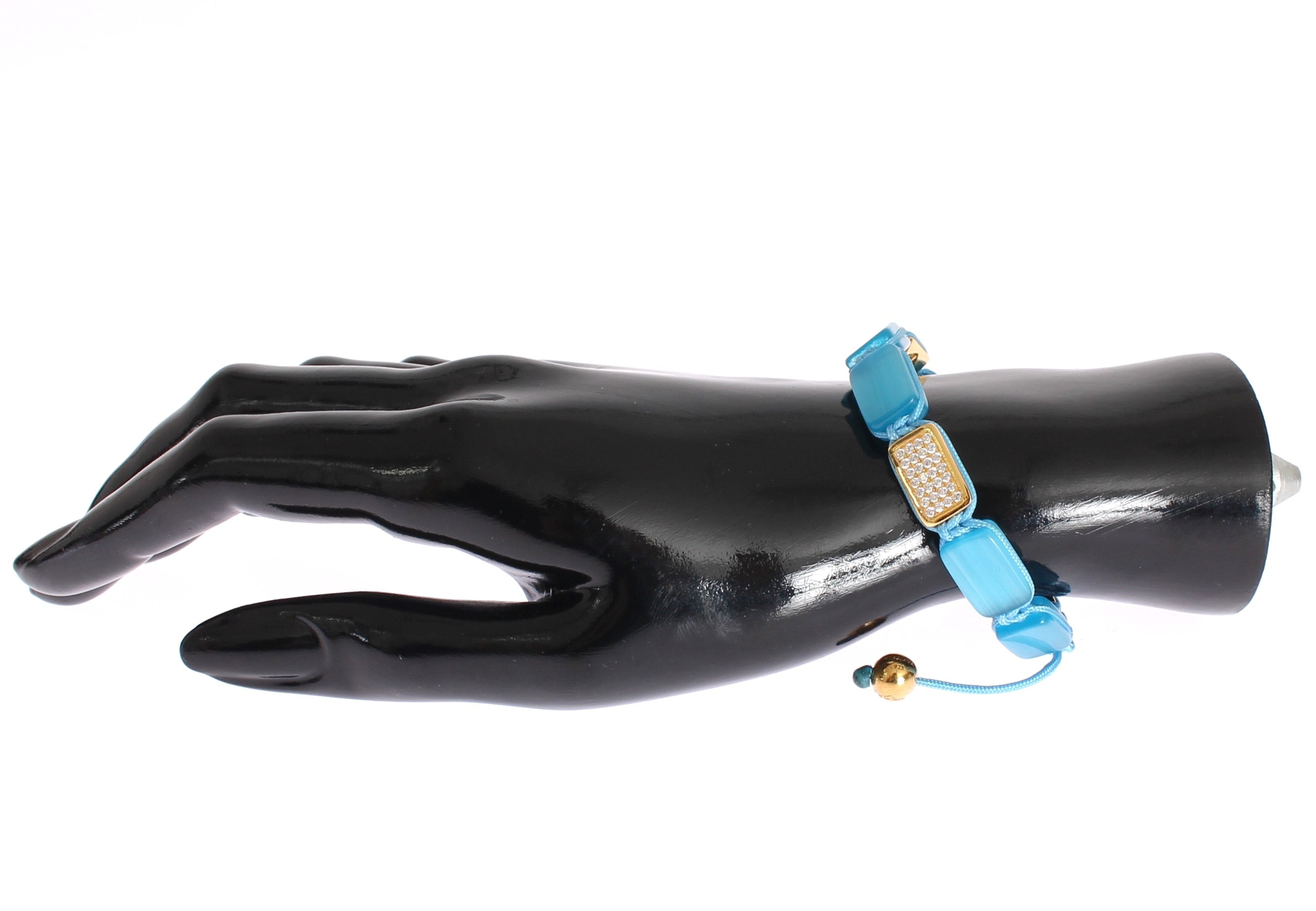 CZ Opal 18K Gold 925 Bracelet - l