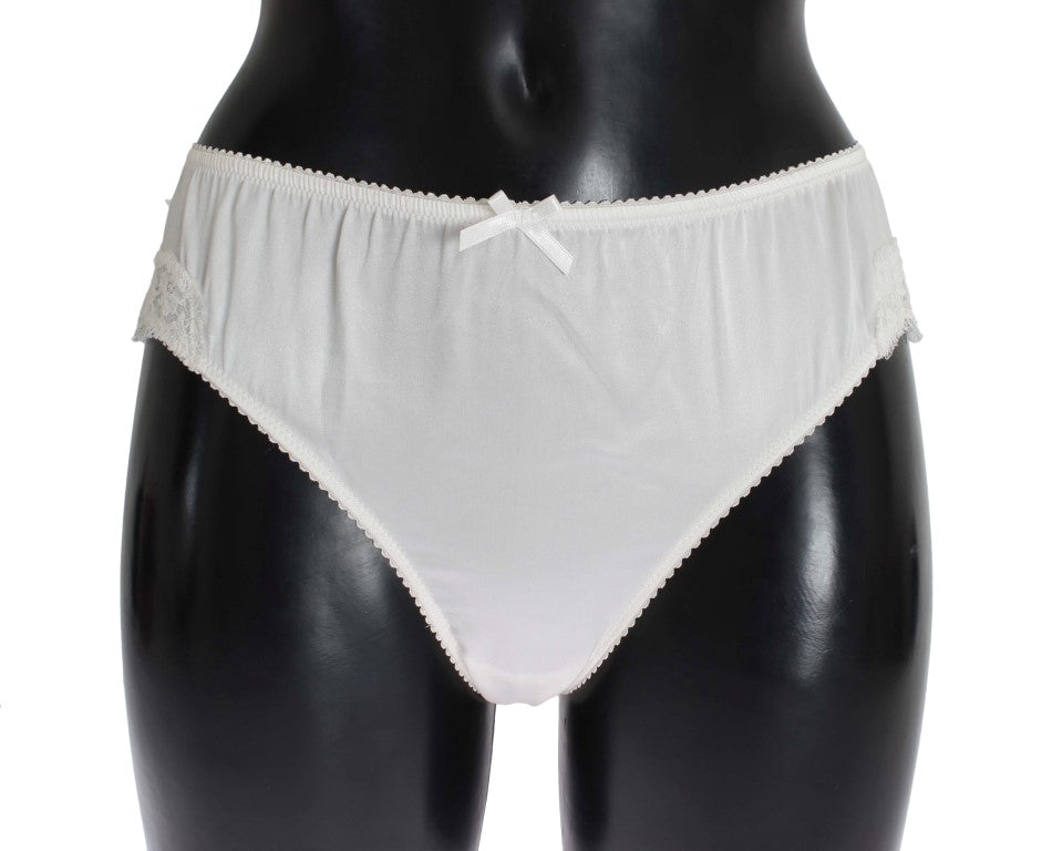 White Satin Stretch Underwear Panties - it1-xs