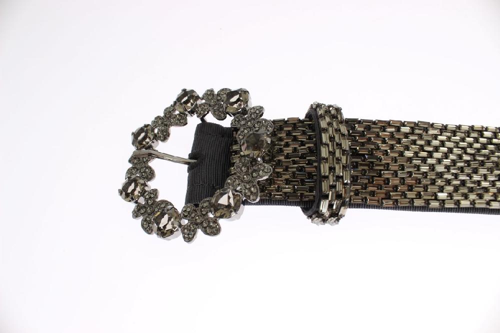 Crystal Buckle Sequined Waist Belt - 65-cm-26-inches